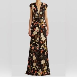 COPY - NWOT Etro FLORAL TWIST FRONT JERSEY MAXI DRESS!